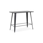 Table haute rectangulaire de style industriel new - york - oviala