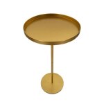 Table haute ronde en m�tal dor� 51x100 cm doha