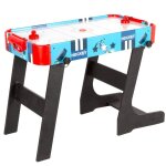 Table de hockey sur air pour enfants - colorbaby - pieds pliables - 81x42x63 cm - 2 joueurs - bleu ciel ...