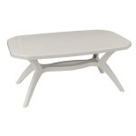 Table ibiza - blanc 165 x 100 cm