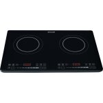 Table induction posable noire 282 - brandt - 2 foyers 2000w / 1400w - 10 positions de cuisson