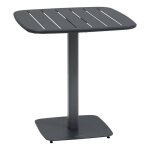 Table de jardin 2 places alegoria 70x70cm gris graphite - hesp�ride