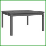 Table de jardin - ashata - bk824122 - bois massif de pin - 825x825x45 cm - 4 personnes