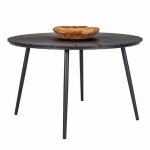 Table de jardin - atlanta - Ø 120 cm - blanc - naturel - 4 personnes Table de jardin - atlanta - Ø 120 cm - blanc - naturel - 4 personnes