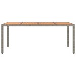Table de jardin classique 2 / 4 personnes abott@meuble de jardin / balcon et dessus en bois gris r�sine ...