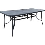 Table de jardin  cordoba  - phoenix - 8 places - gris effet marbre