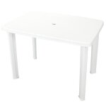 Table de jardin - chez jili - deco - blanc - 4 � 6 personnes - plastique hom?999