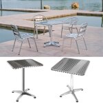 Goldcmn table de jardin vendue seule - table a manger carree pliable en acier inoxydable 60 * 60 * 70 ... Goldcmn table de jardin vendue seule - table a manger carree pliable en acier inoxydable 60 * 60 * 70 ...