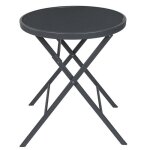 Table de jardin pliable elba 71cm gris