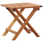 Table de jardin pliante en bois dacacia massif - haute qualit - marron