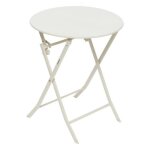 Table de jardin pliante ronde greensboro argile 2 places - hespride