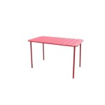 Table de jardin rectangulaire rouge pour 4 personnes - marque inconnue Table de jardin rectangulaire rouge pour 4 personnes - marque inconnue