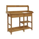 Table de rempotage bois 1 �vier 3 crochets 1 tiroir capucine