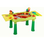 Table de jeux vert et rouge sable et eau - enfant - plein air