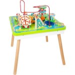 Table de jeu parc dattractions 3 en 1 - jouet de motricit bois et mtal pour enfant - a partir de 12 ...