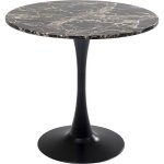 Table schickeria 80cm effet marbre noir kare design Table schickeria 80cm effet marbre noir kare design