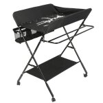 Table à langer - plan a langer pliable - noir - 80x66x98cm - soins du nouveau - né Table à langer - plan a langer pliable - noir - 80x66x98cm - soins du nouveau - né