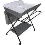 Table  langer pliante aimei - hauteur rglable - espace de rangement - 80x63x93 - 99cm