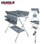 Table � langer portable et pliable pour changer facilement les couches de votre b�b� - gris fonc� - huole ...