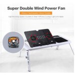 Table de lit pour lordinateur usb ventilateurs silencieux refroidisseur