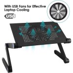 Table de lit pliable pour pc support pour ordinateur portable avec ventilateurs ventilé en aluminium ... Table de lit pliable pour pc support pour ordinateur portable avec ventilateurs ventilé en aluminium ...