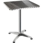 Table mange debout en aluminium pliable - yidaguo - hauteur r�glable 70 cm ou 110 cm