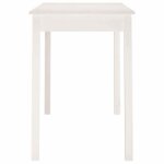 En solde * table � manger - 2 / 4 / 6 personnes - monna - meuble cuisine - blanc 110x55x75 cm bois massif ...