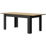 Table à manger pour 4 à 8 personnes - rectangulaire + allonge - style industriel - manchester - l 160 ... Table à manger pour 4 à 8 personnes - rectangulaire + allonge - style industriel - manchester - l 160 ...
