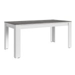 Table � manger alexi 180x90cm en agglomer� et avec plateau de table en couleur b�ton.
