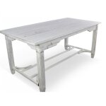 Table  manger bois cerus blanc 180x90. 5x81. 5cm - blanc - dcoration dautrefois