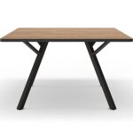 Table  manger carre effet chne 136 cm - brann