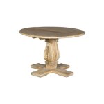 Table  manger ronde - giner y colomer - 4 places - bois de manguier - diamtre 120 cm