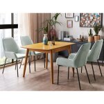 Table à manger extensible 100 / 130 x 80 cm bois clair toms Table à manger extensible 100 / 130 x 80 cm bois clair toms