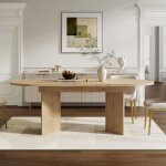 Table � manger extensible 140 - 180 cm pour 6 - 8 personnes table de salle � manger ovale