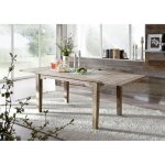 Table à manger extensible 140 - 220x90cm - bois massif de palissandre huilé - style colonial / ethnique ... Table à manger extensible 140 - 220x90cm - bois massif de palissandre huilé - style colonial / ethnique ...