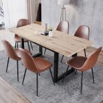Table � manger extensible 180x80x75 cm table � manger de style industriel table � manger multifonctionnelle ...