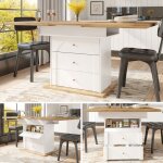 Table � manger extensible - becag - table de salle � manger 110 - 140x80cm avec rangement - table de ...