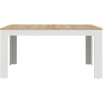 Table � manger extensible bohol ? blanc & bois ? 8 personnes ? extension l 160 � 2066 � p 902 � h 782 ...