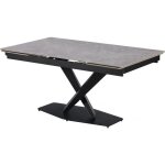Table  manger extensible en cramique 6  10 personnes silence - gris marbr