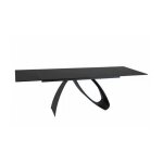 Table à manger extensible diuna - noir - l 160 - 240 x l 90 cm Table à manger extensible diuna - noir - l 160 - 240 x l 90 cm