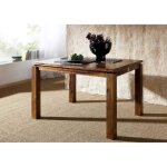 Table � manger 90x90cm - bois massif de palissandre laqu� - metro life 151