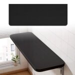 Table  manger murale elancooh - noir - pliable - 60 x 30 cm - bureau flottant