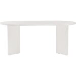 Table � manger ovale blanche 8 pers. 180 cm - suna