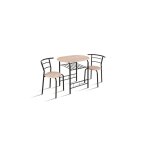 Table à manger ovale avec grille de rangement et 2 chaises collection student petit espace chêne sonoma ... Table à manger ovale avec grille de rangement et 2 chaises collection student petit espace chêne sonoma ...