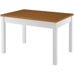 Table � manger table de cuisine de 4 � 6 personnes pin massif en deux couleurs 90. 70 - 51ae