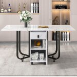 Table � manger pliante (1 - st) - table de cuisine pliante table polyvalente table � manger peu encombranteave ...