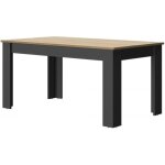 Calicosy - table à manger rectangulaire extensible manchester - fabrication française - bois foncé Calicosy - table à manger rectangulaire extensible manchester - fabrication française - bois foncé