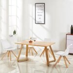 Table  manger rectangulaire scandinave bois - trevi - designetsamaison