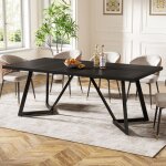 Table � manger rectangulairelittle tree180 cm table de cuisine avec cadre en m�tal pour 4 � 6 personnesmoderne ...