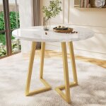 Table � manger ronde diam�tre 80 cm avec pieds r�glables evryae